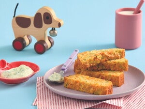 Zucchini Slice with Tzatziki 