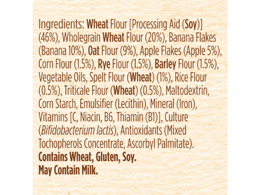 CERELAC Multigrain with Banana and Apple - Ingredients