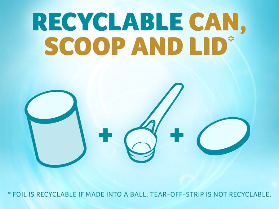 Nestlé NAN OPTIPRO 2 Stage 2 Formula 6-12 Months – 800g Front- recyclable can, scoop and lid