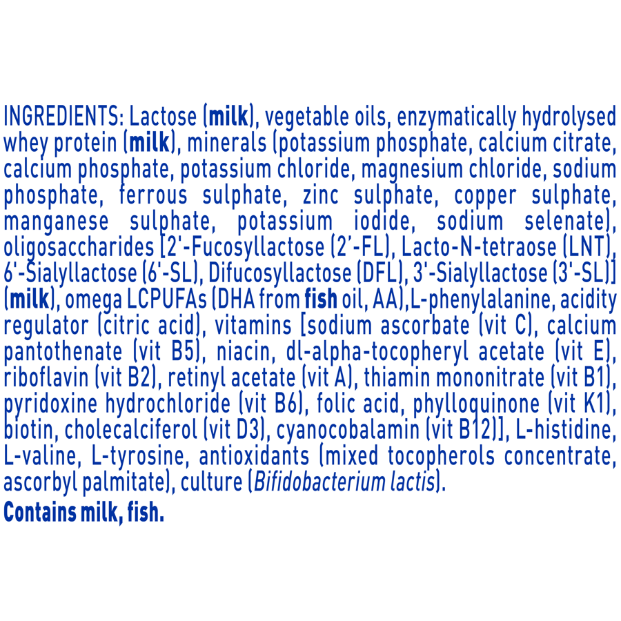 Nestlé NAN SUPREMEpro 2, Premium Follow-On Formula 6-12 Months – 800g - Ingredients